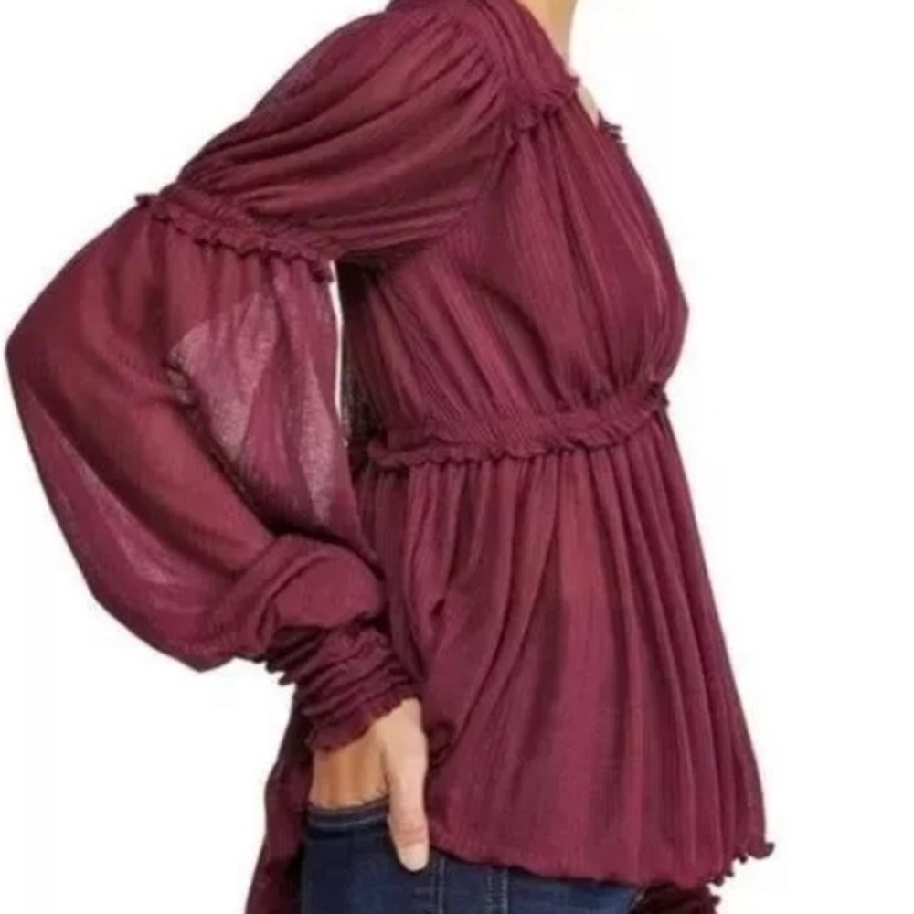 Free People Balloon Sleeve Top